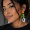 Spurs Alien Earrings